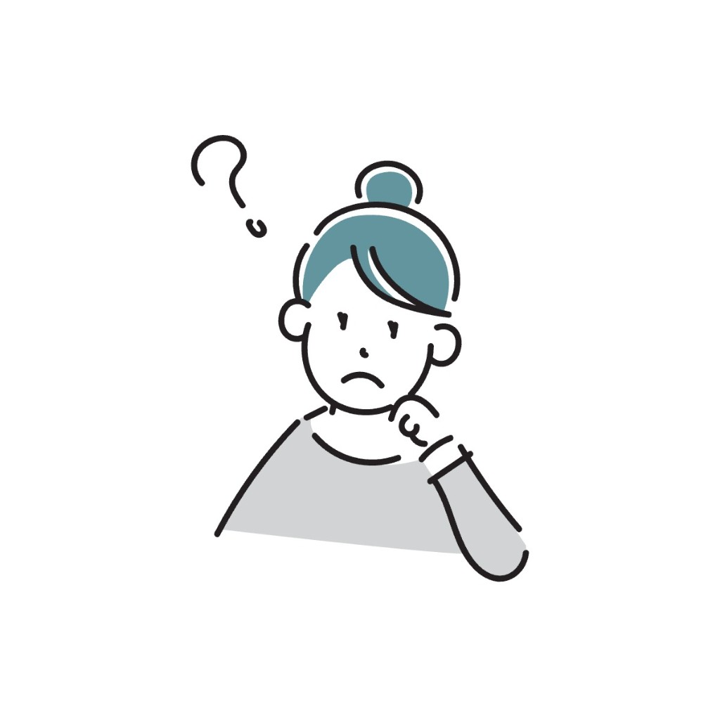 検討する人のイラスト
