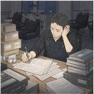 営業後にはカルテ整理地獄。。。