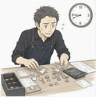忙しかった日ほど、締めのレジが合わないんだよね