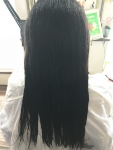 縮毛矯正施術前